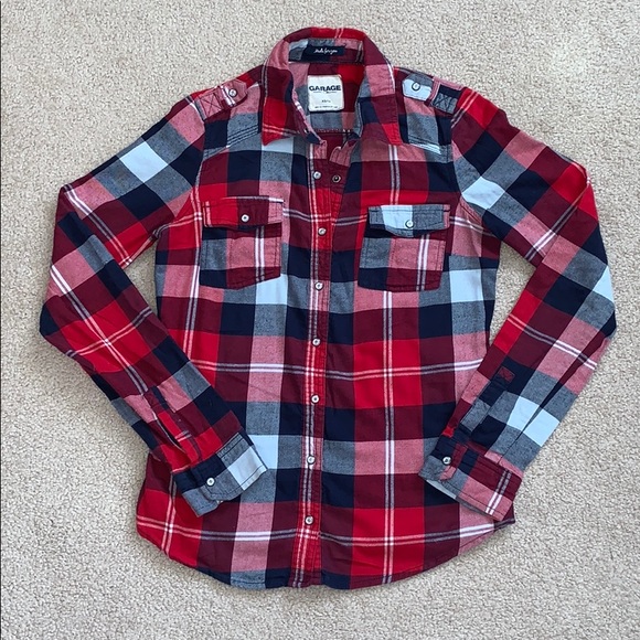 Garage | Tops | Garage Flannel Red 